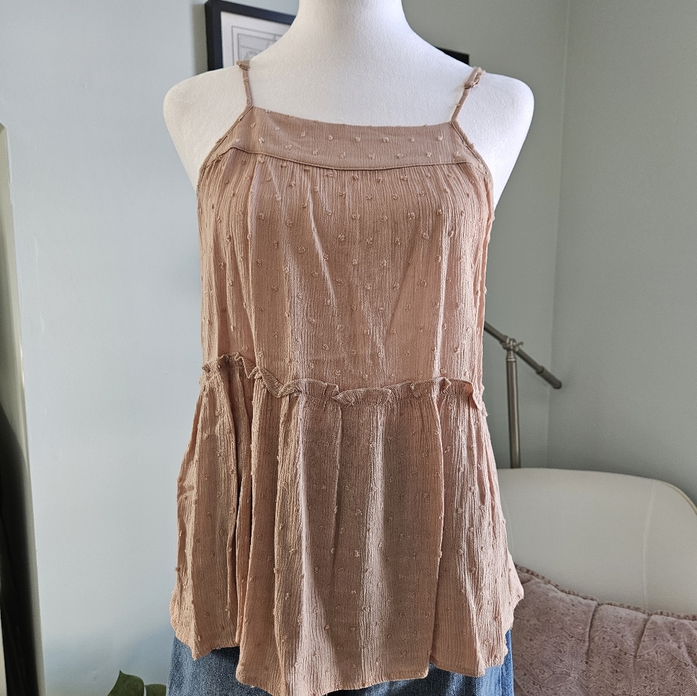 Pink Womens Tank. Spaghetti Straps ( adjustable) Size Small